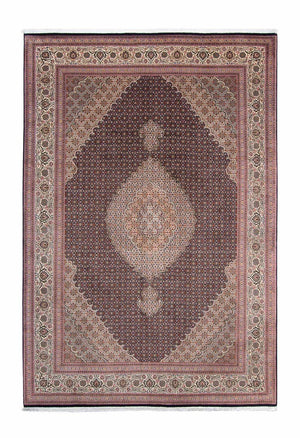 Persisk tæppe - Tabriz - 307 x 206 cm - mørkeblå