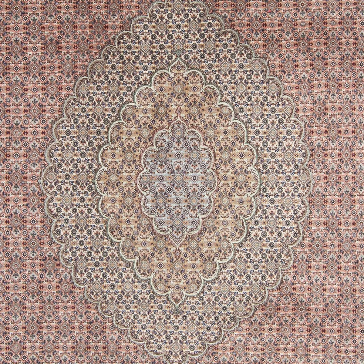 Persisk tæppe - Tabriz - 292 x 200 cm - lysrød