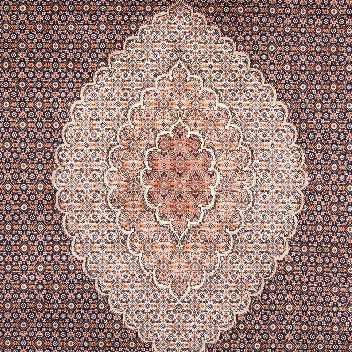 Persisk tæppe - Tabriz - 294 x 198 cm - mørkeblå