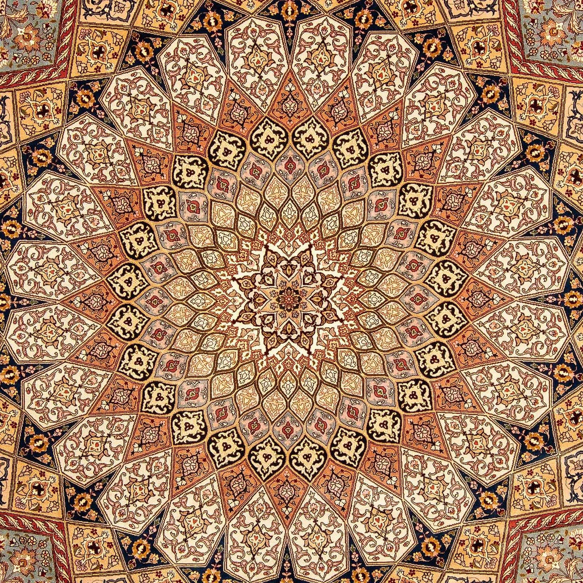 Persisk tæppe - Tabriz - Royal - 360 x 252 cm - flerfarvet