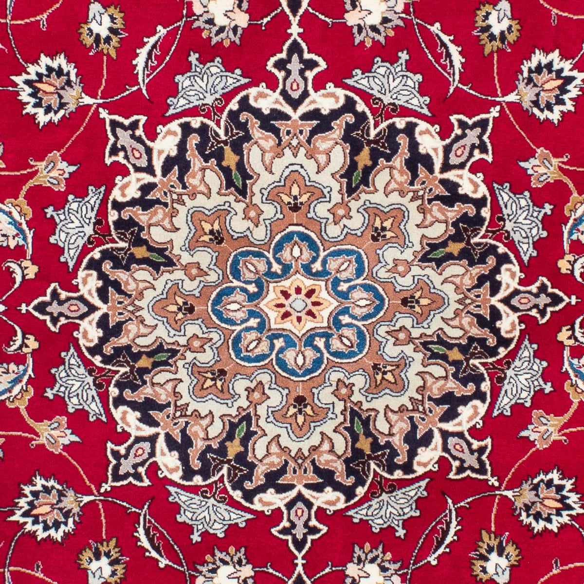 Persisk tæppe - Tabriz - Royal - 210 x 150 cm - rød