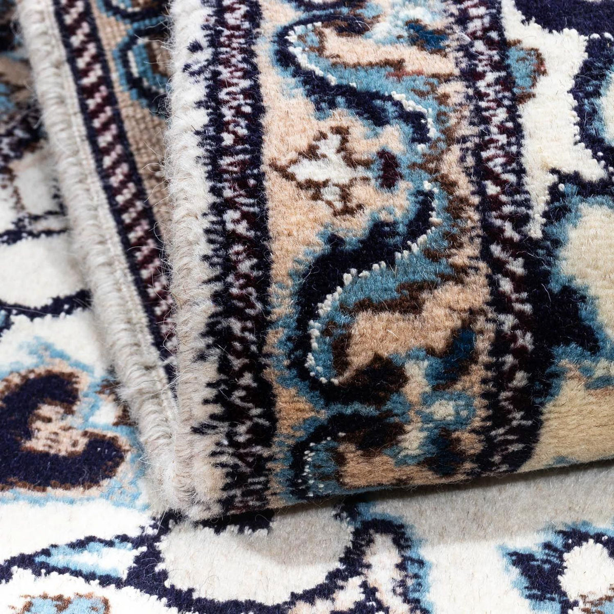 Persisk tæppe - Nain - 139 x 70 cm - beige