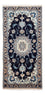 Persisk tæppe - Nain - 141 x 66 cm - mørkeblå
