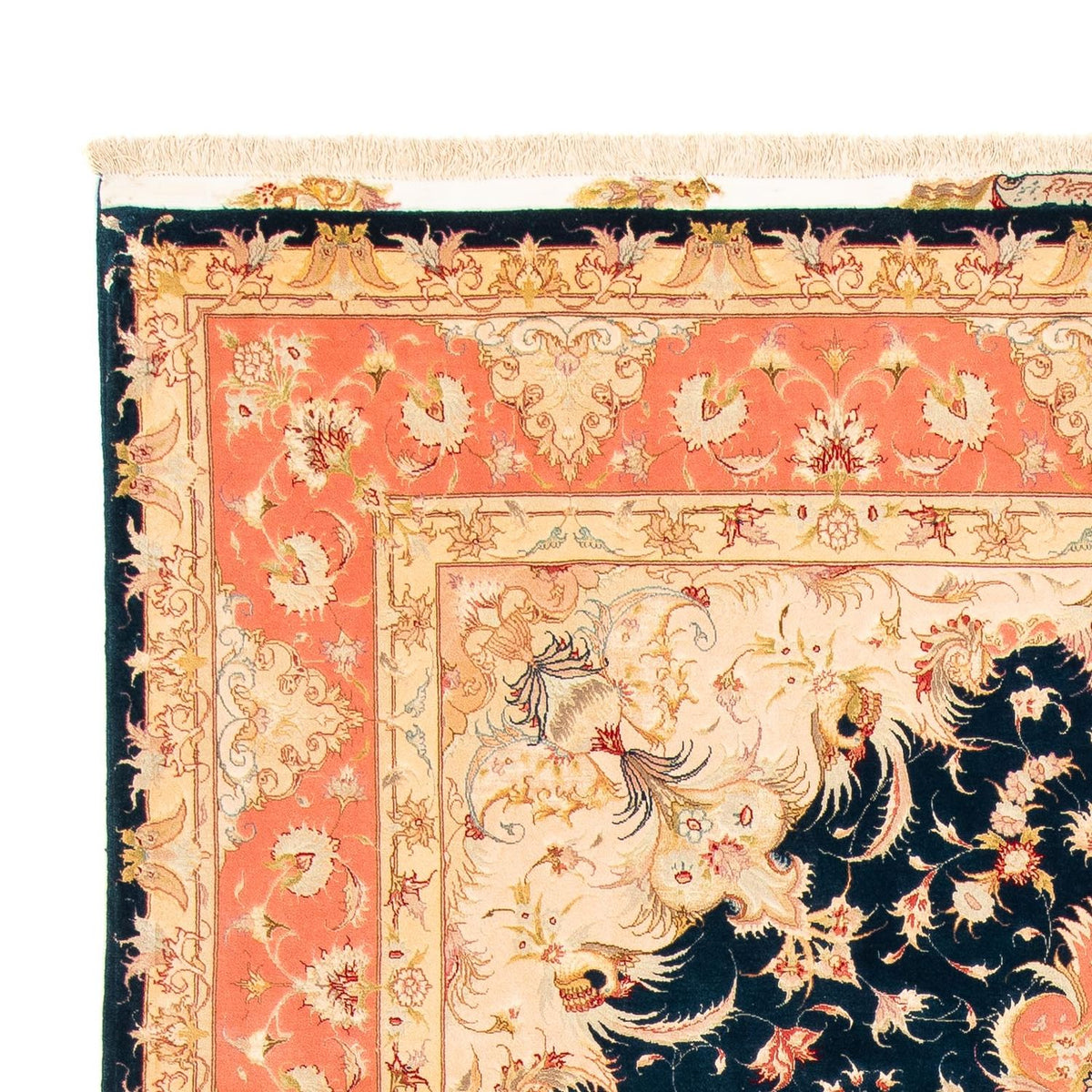 Persisk tæppe - Tabriz - Royal - 308 x 200 cm - mørkeblå
