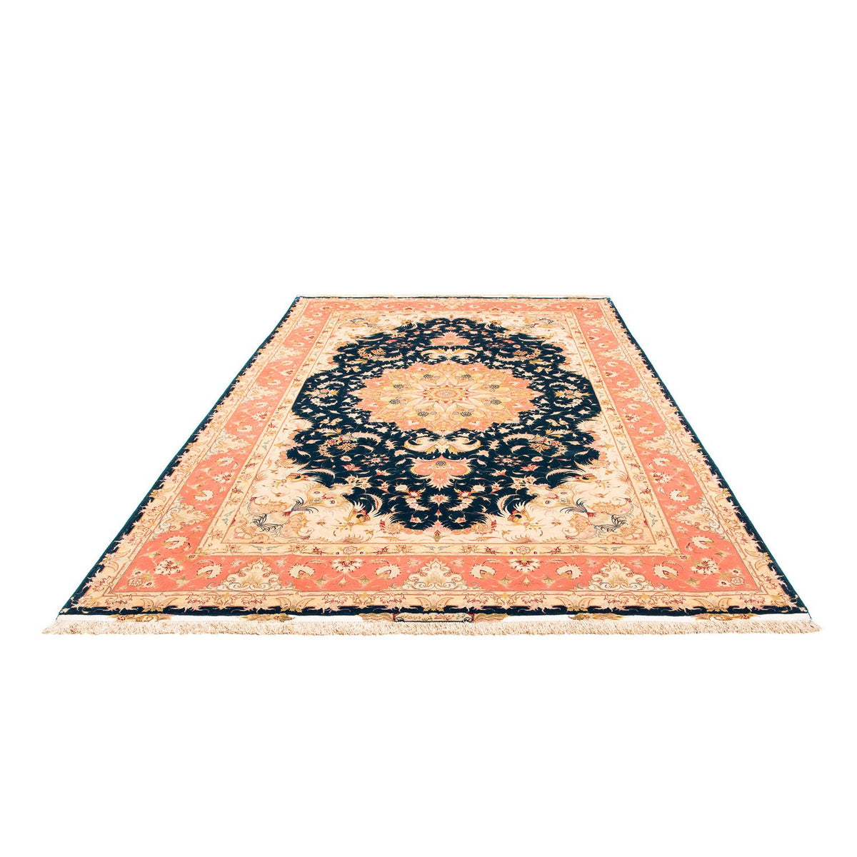 Persisk tæppe - Tabriz - Royal - 308 x 200 cm - mørkeblå