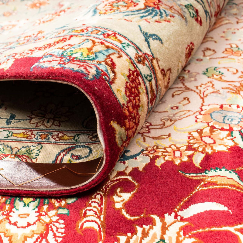 Persisk tæppe - Tabriz - Royal - 312 x 204 cm - mørkerød