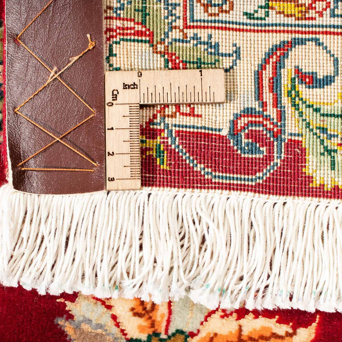 Persisk tæppe - Tabriz - Royal - 312 x 204 cm - mørkerød