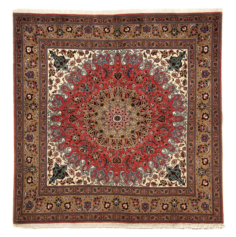 Persisk tæppe - Tabriz - Royal firkantet  - 202 x 200 cm - flerfarvet