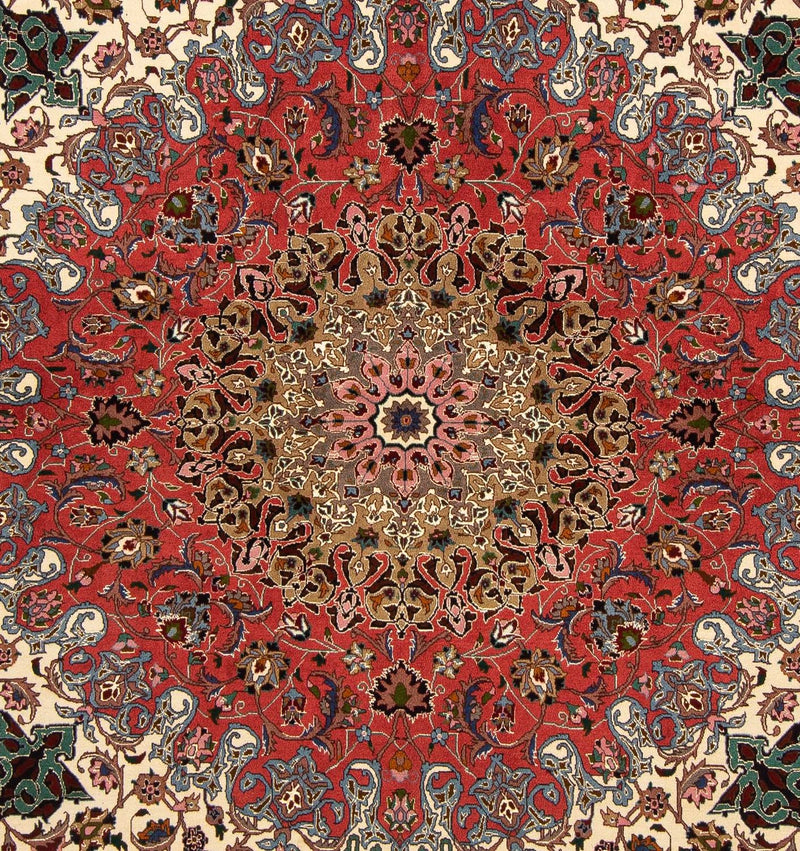 Persisk tæppe - Tabriz - Royal firkantet  - 202 x 200 cm - flerfarvet