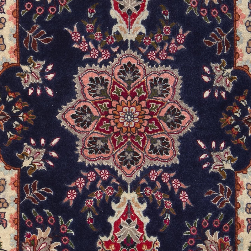 Persisk tæppe - Tabriz - Royal - 92 x 62 cm - mørkeblå