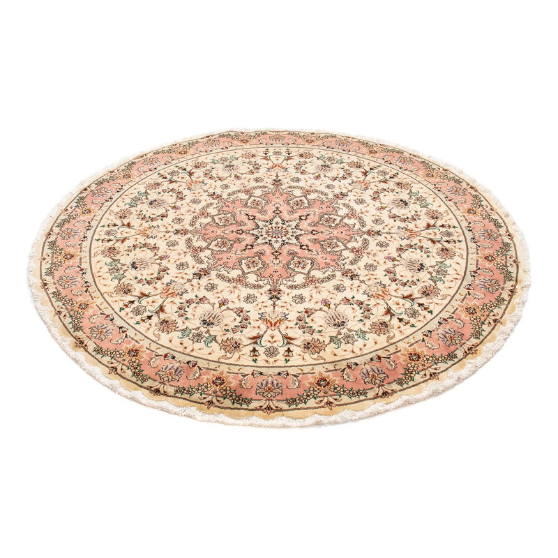 Persisk tæppe - Tabriz - Royal rundt  - 150 x 150 cm - beige