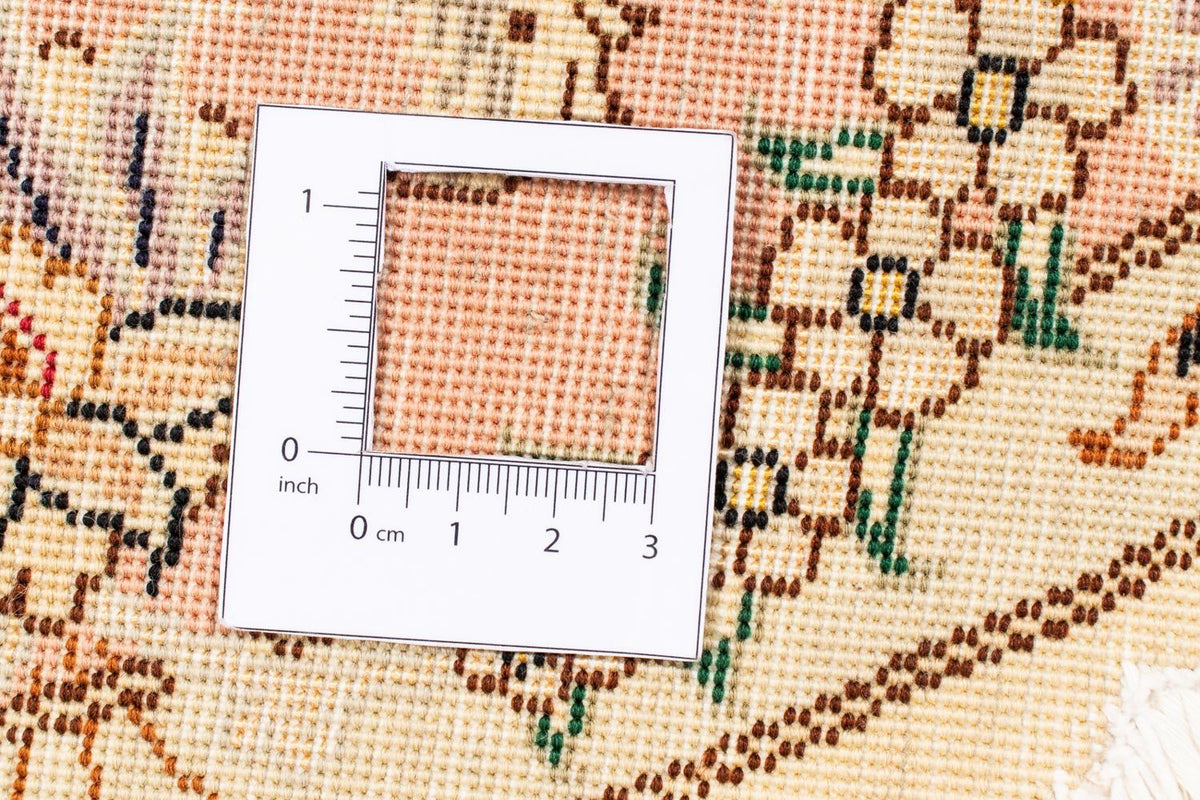 Persisk tæppe - Tabriz - Royal rundt  - 150 x 150 cm - beige