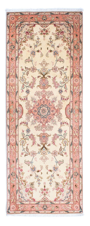 Løber Persisk tæppe - Tabriz - Royal - 221 x 82 cm - beige
