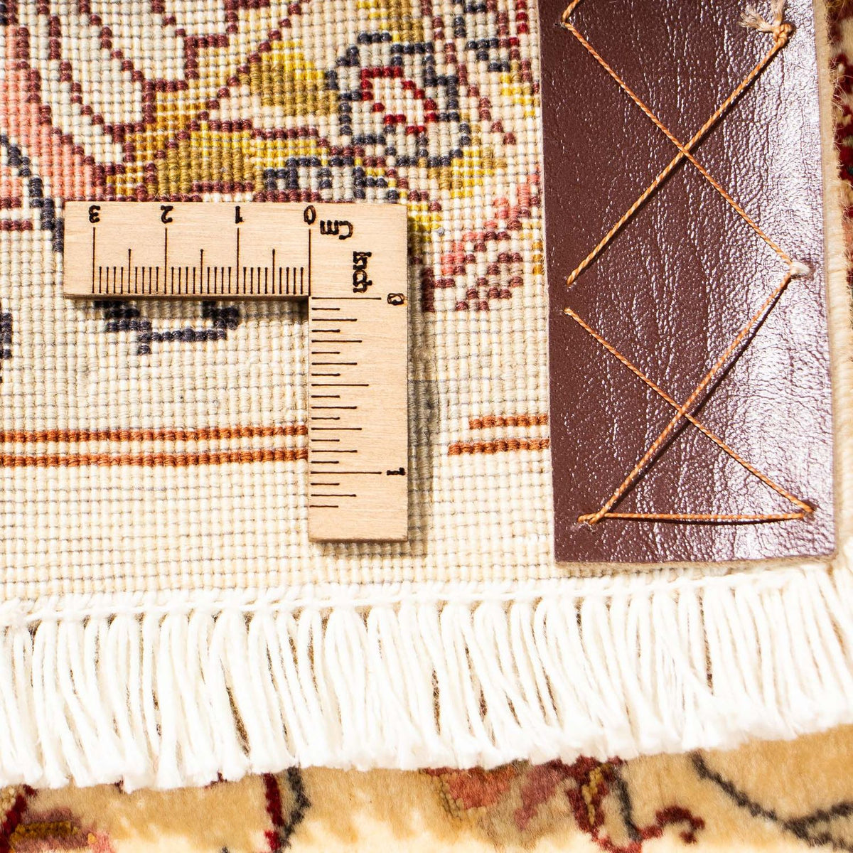Løber Persisk tæppe - Tabriz - Royal - 314 x 87 cm - beige