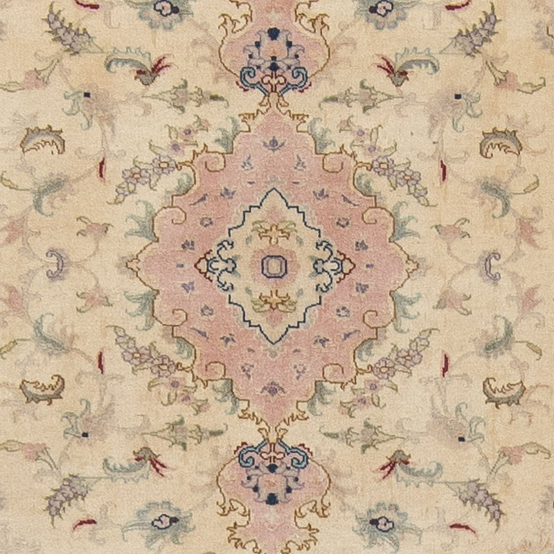 Løber Persisk tæppe - Tabriz - Royal - 397 x 86 cm - beige