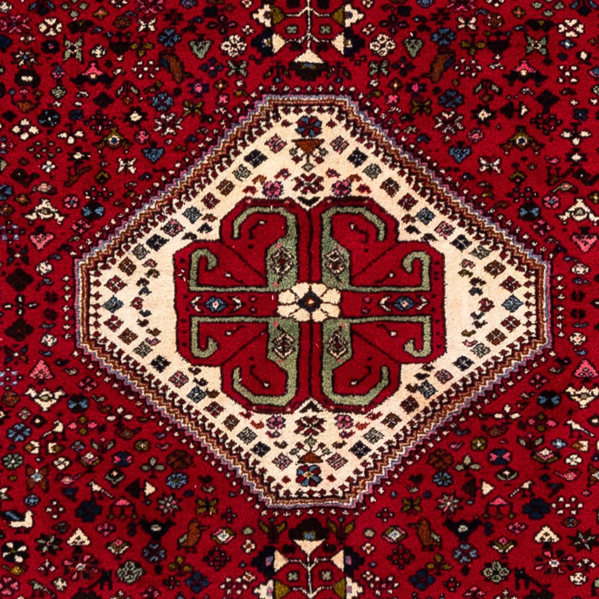 Persisk tæppe - Nomadisk - 292 x 200 cm - mørkerød
