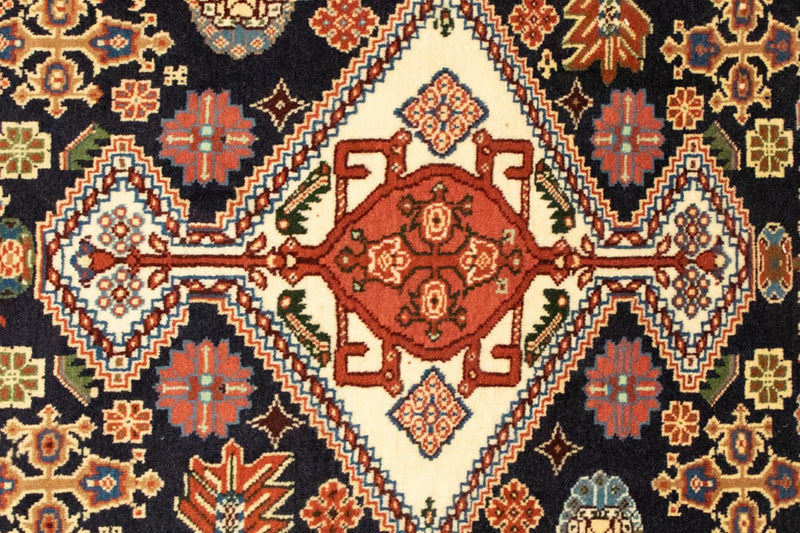 Persisk tæppe - Nomadisk - 133 x 102 cm - mørkeblå