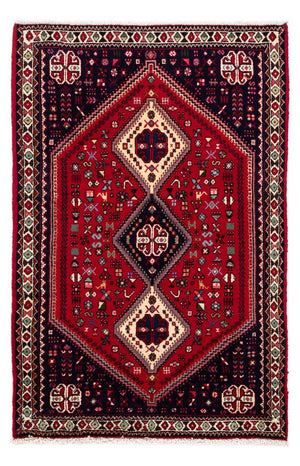 Persisk tæppe - Nomadisk - 148 x 98 cm - mørkerød