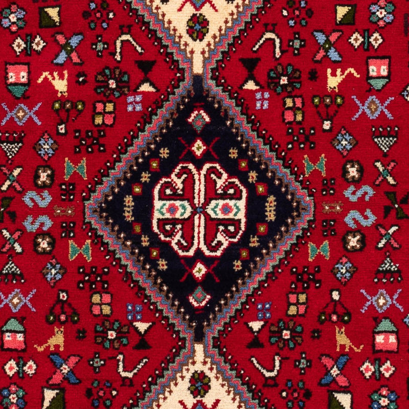 Persisk tæppe - Nomadisk - 148 x 98 cm - mørkerød
