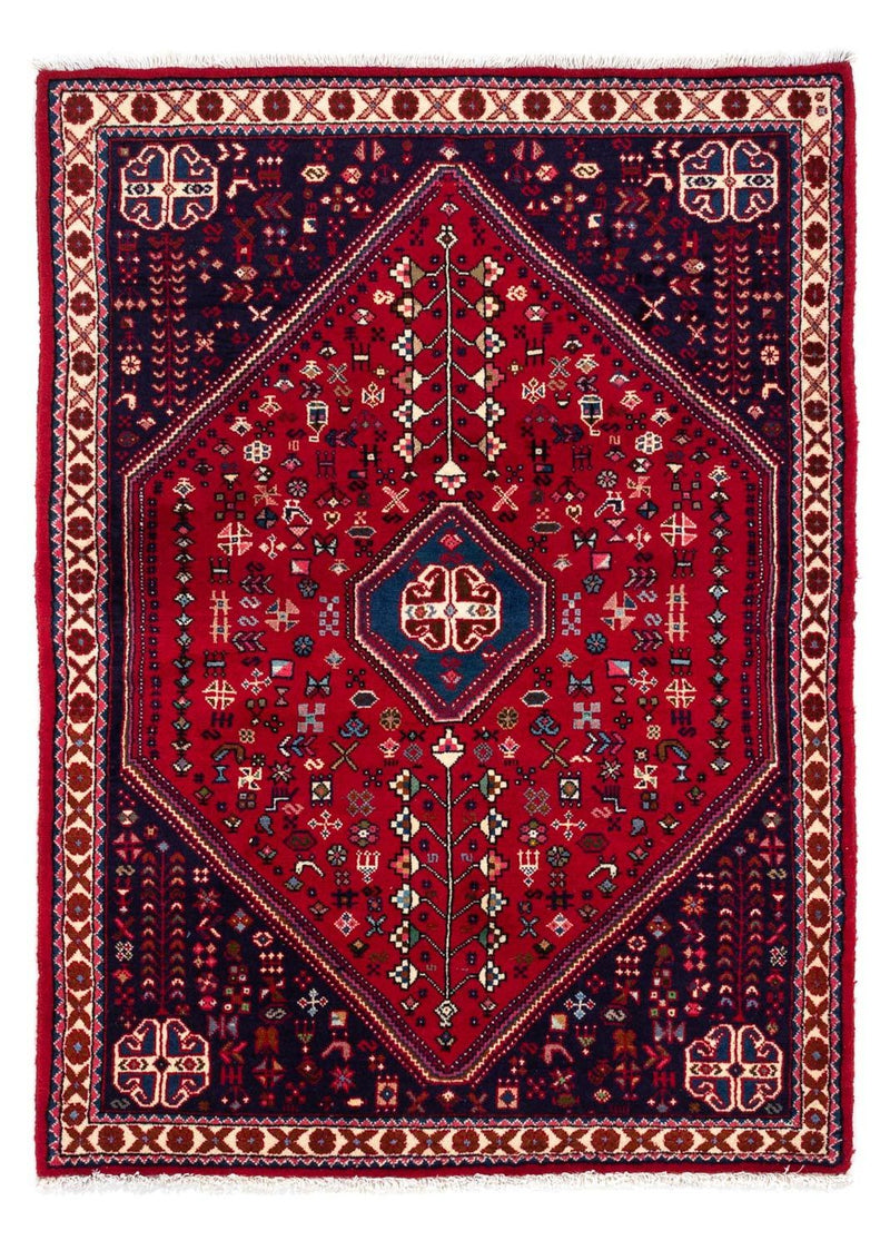 Persisk tæppe - Nomadisk - 150 x 103 cm - mørkerød