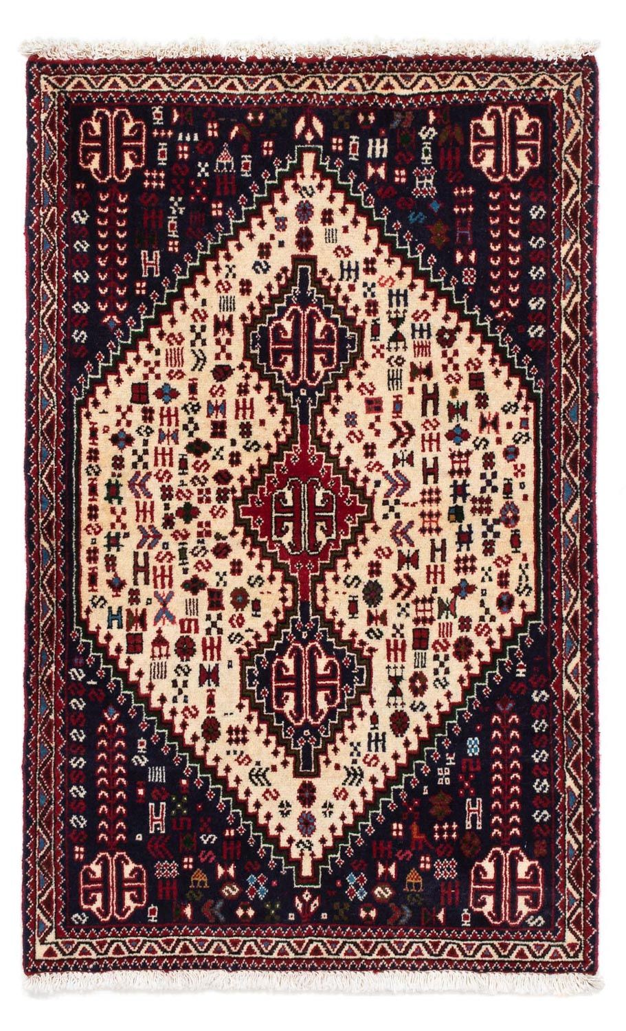 Persisk tæppe - Nomadisk - 121 x 77 cm - beige