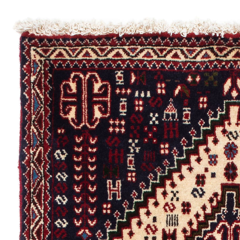 Persisk tæppe - Nomadisk - 121 x 77 cm - beige