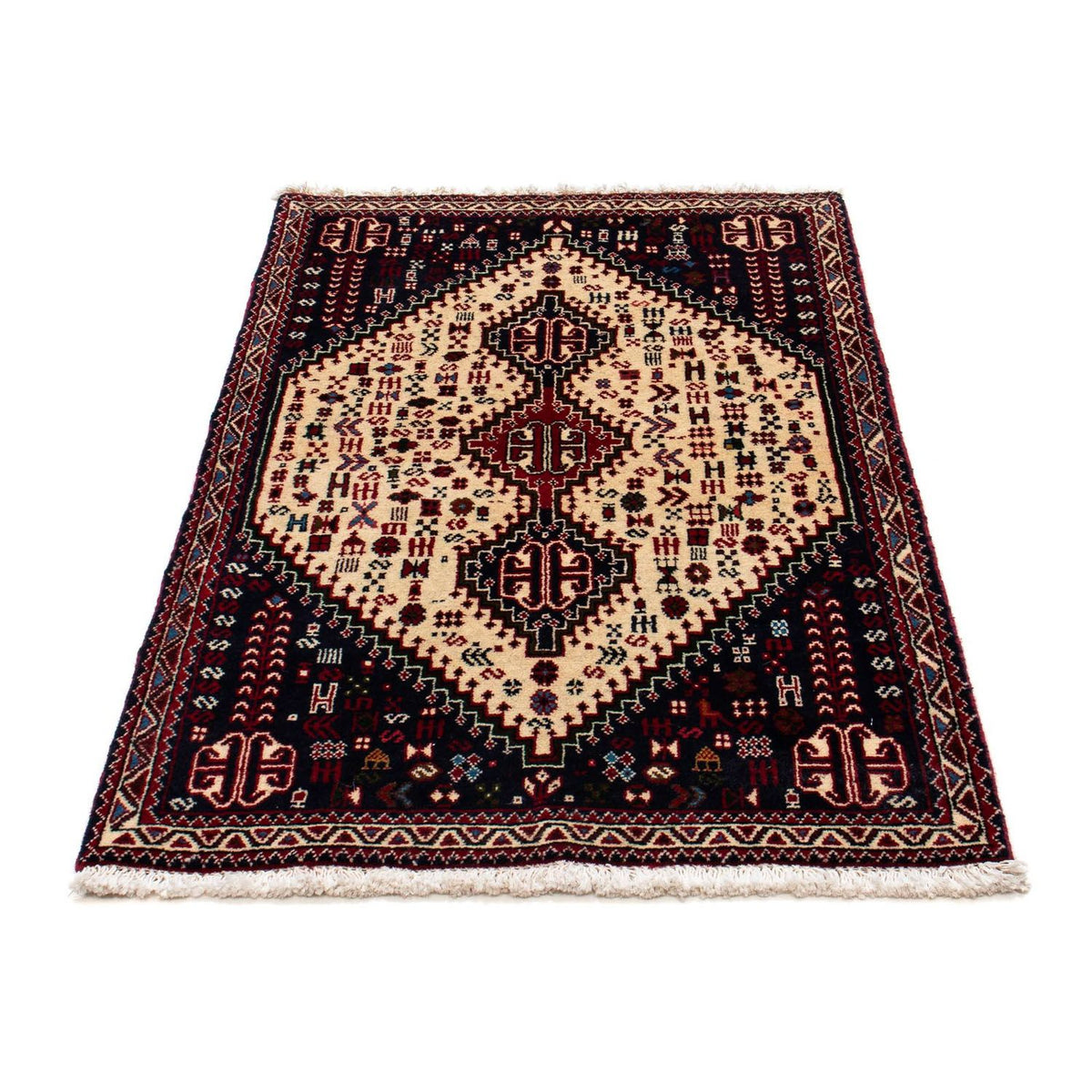 Persisk tæppe - Nomadisk - 121 x 77 cm - beige