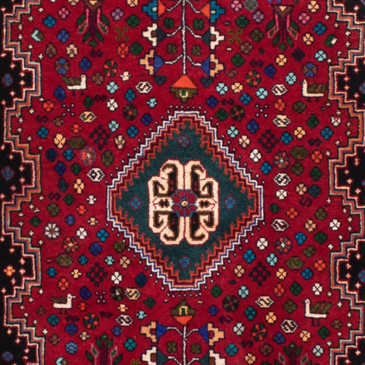 Løber Persisk tæppe - Nomadisk - 222 x 85 cm - mørkerød