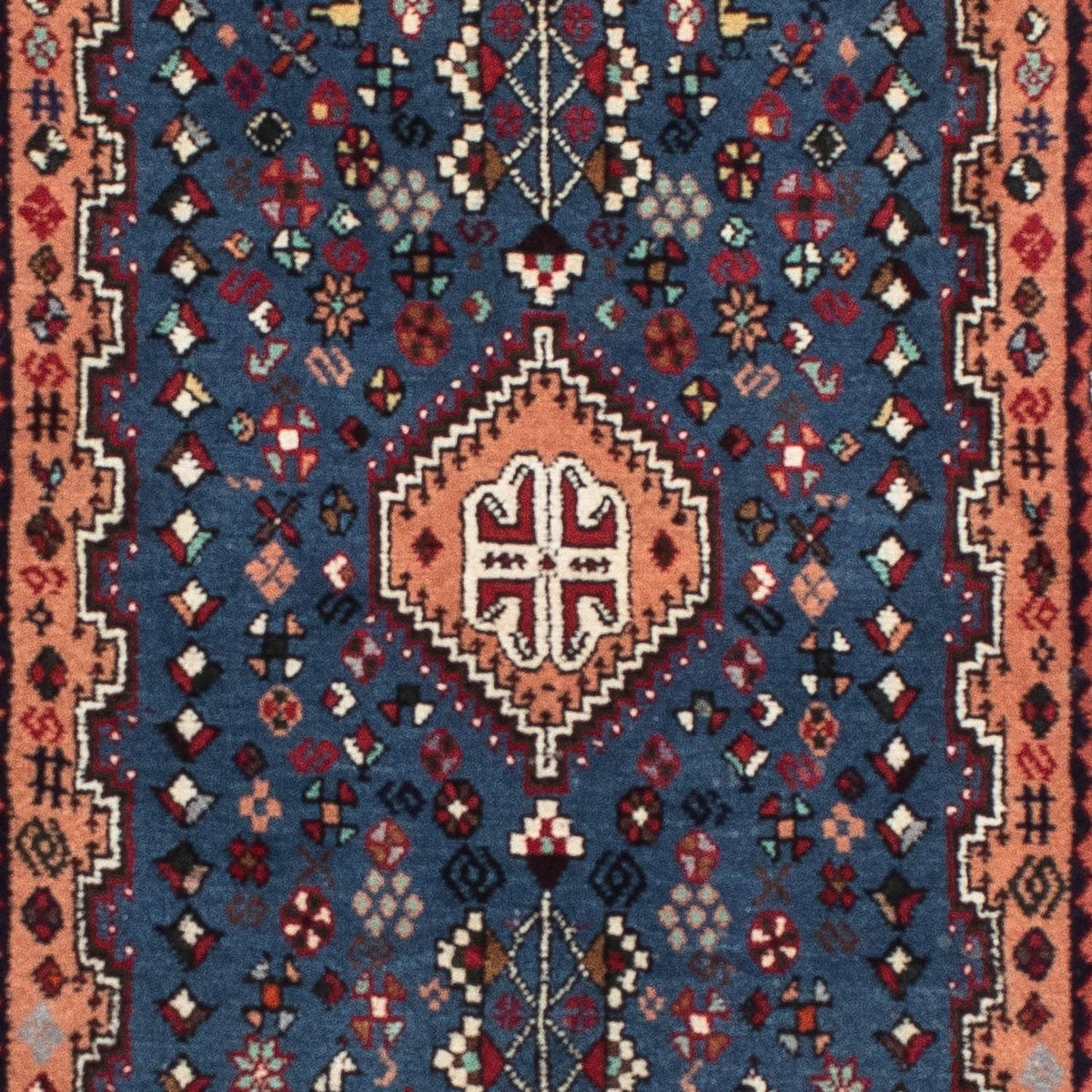 Løber Persisk tæppe - Nomadisk - 206 x 78 cm - mørkeblå