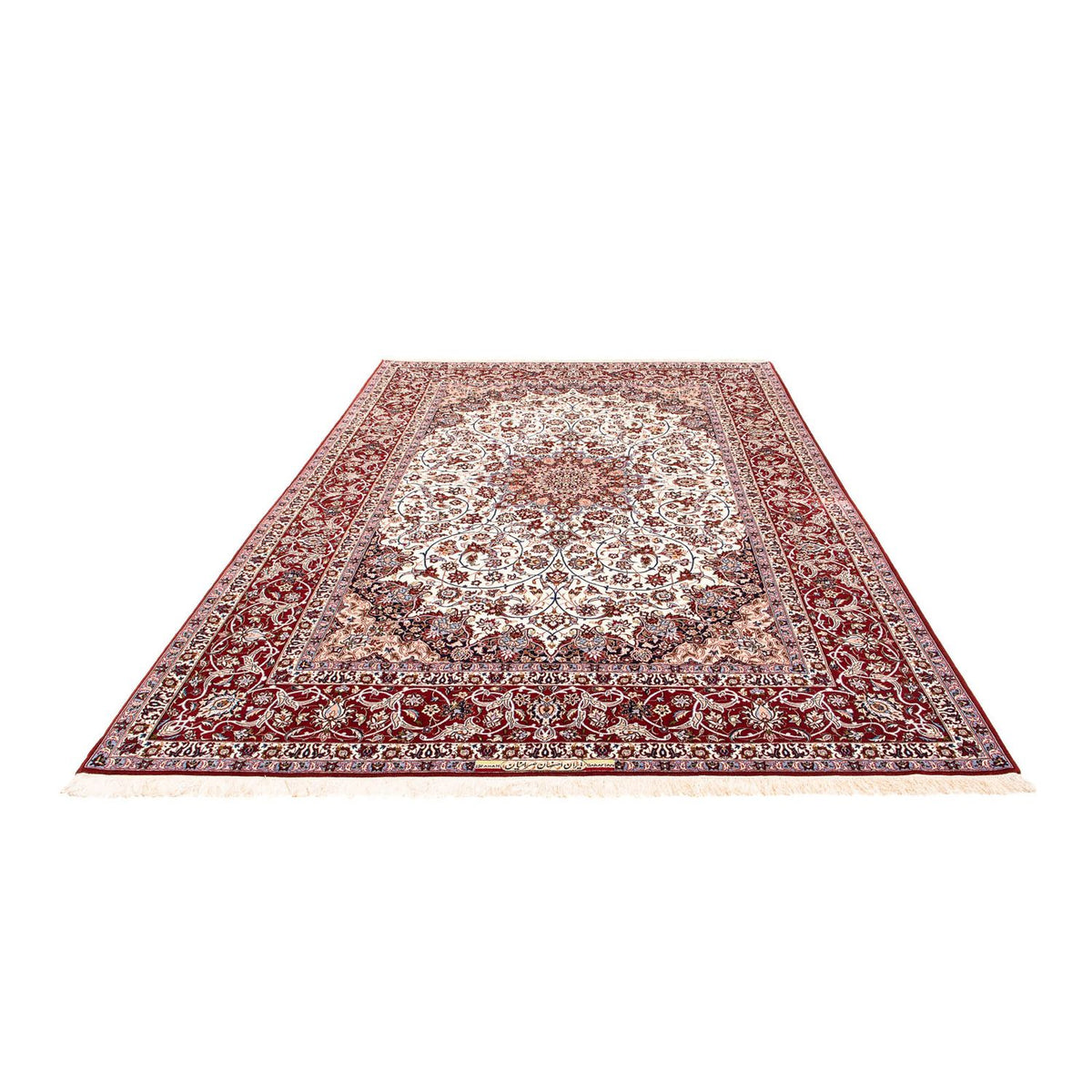 Persisk tæppe - Isfahan - Premium - 308 x 206 cm - rød