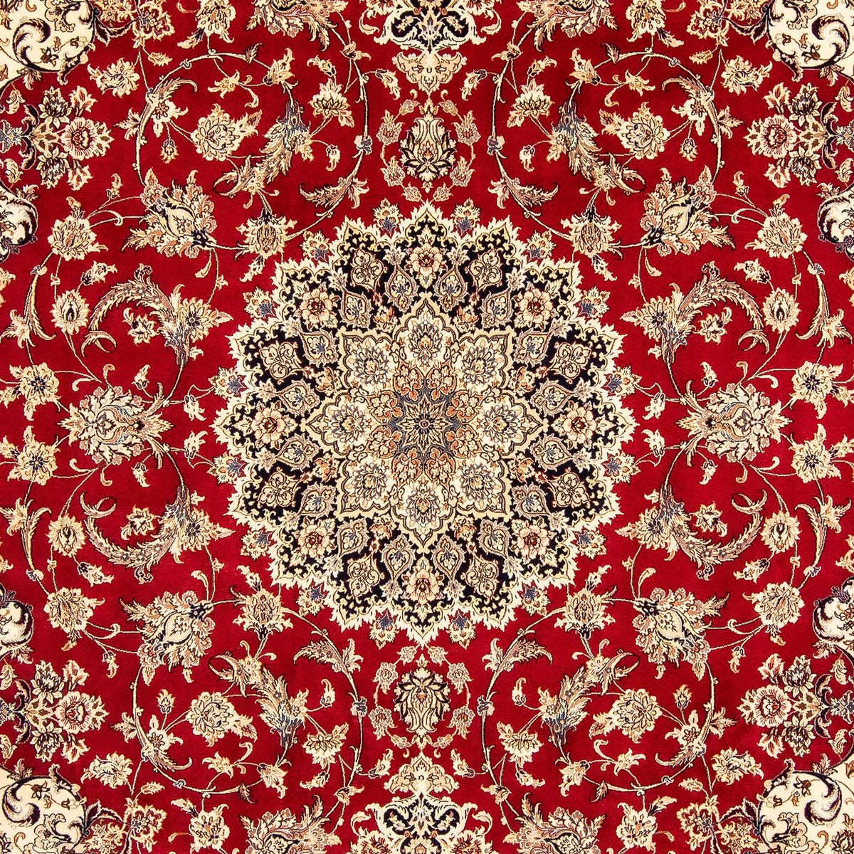 Persisk tæppe - Isfahan - Premium - 356 x 250 cm - rød