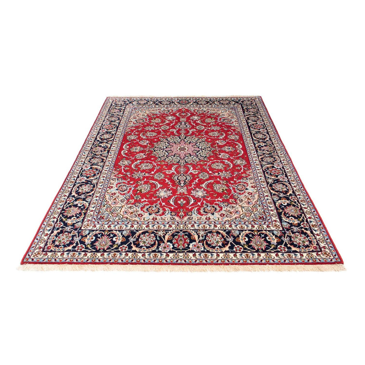Persisk tæppe - Isfahan - Premium - 233 x 159 cm - rød