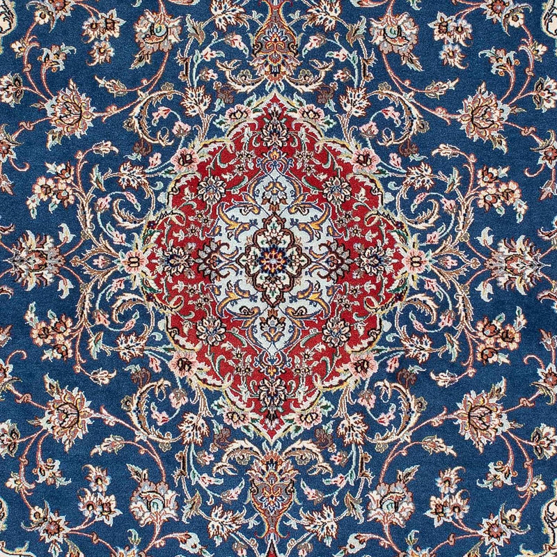 Persisk tæppe - Isfahan - Premium - 198 x 133 cm - blå