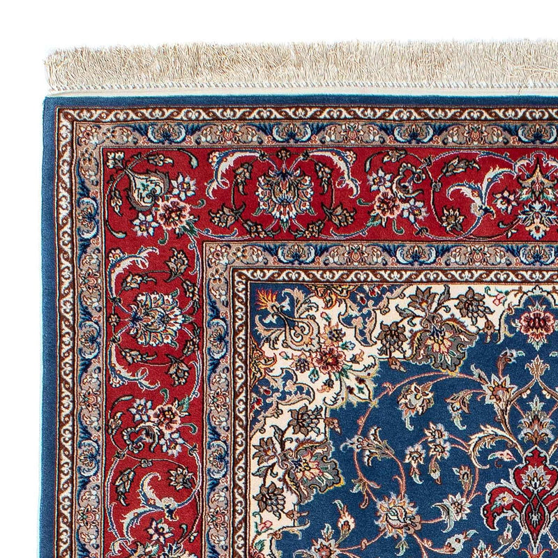 Persisk tæppe - Isfahan - Premium - 198 x 133 cm - blå