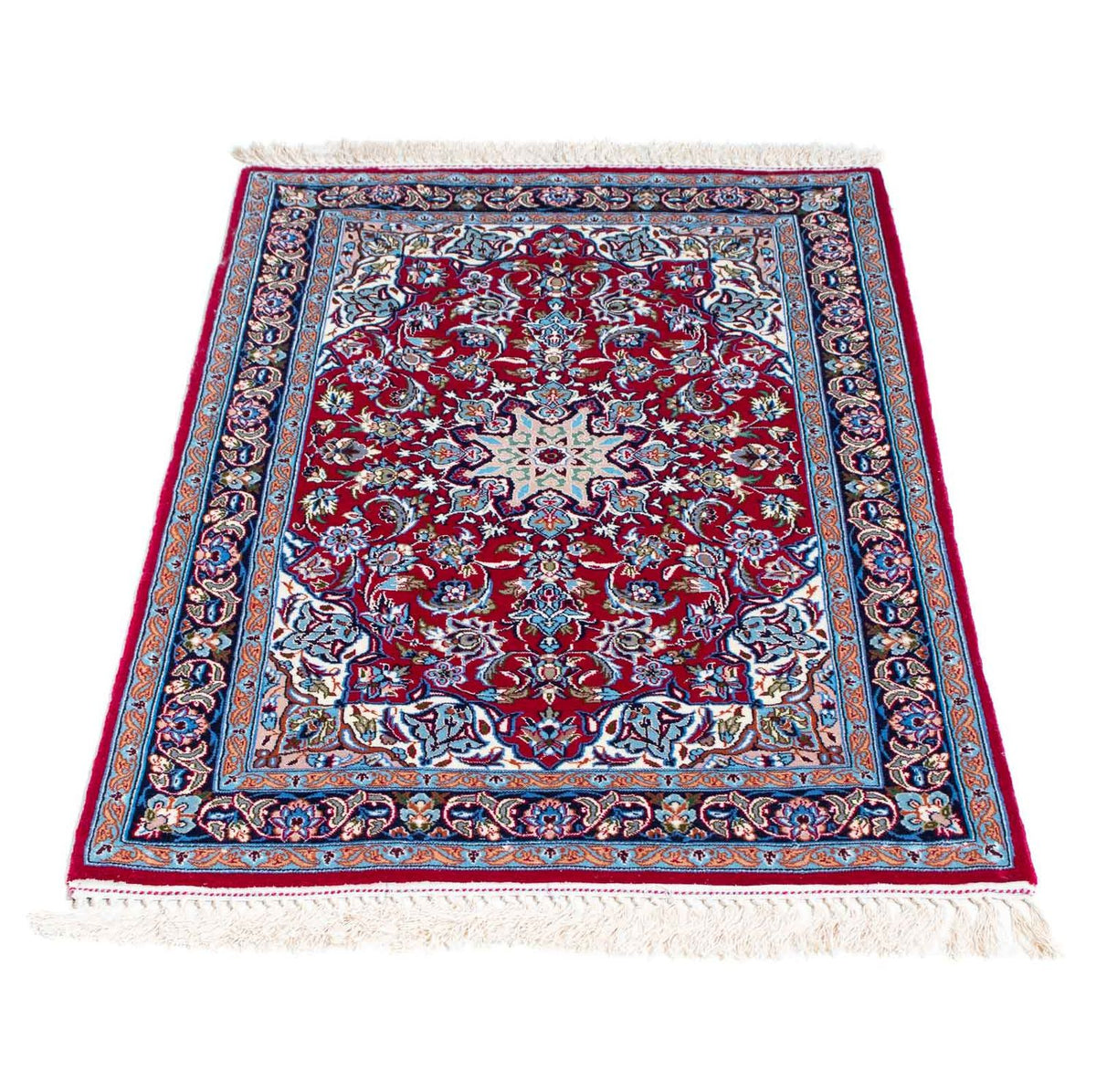 Persisk tæppe - Isfahan - Premium - 107 x 69 cm - rød