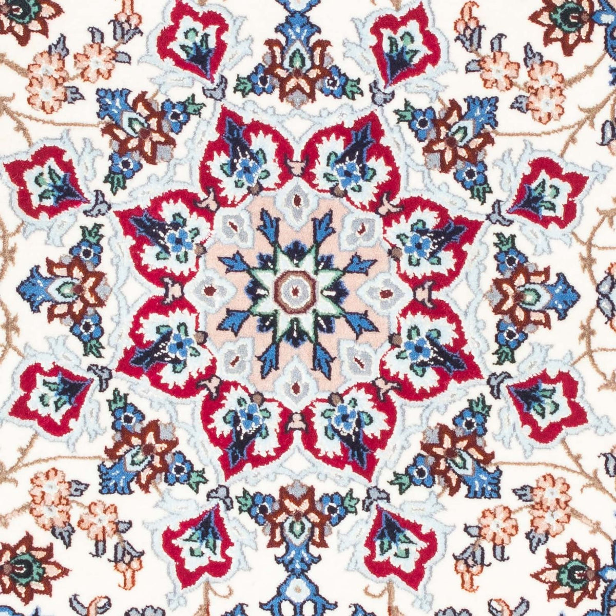 Persisk tæppe - Isfahan - Premium - 100 x 71 cm - beige