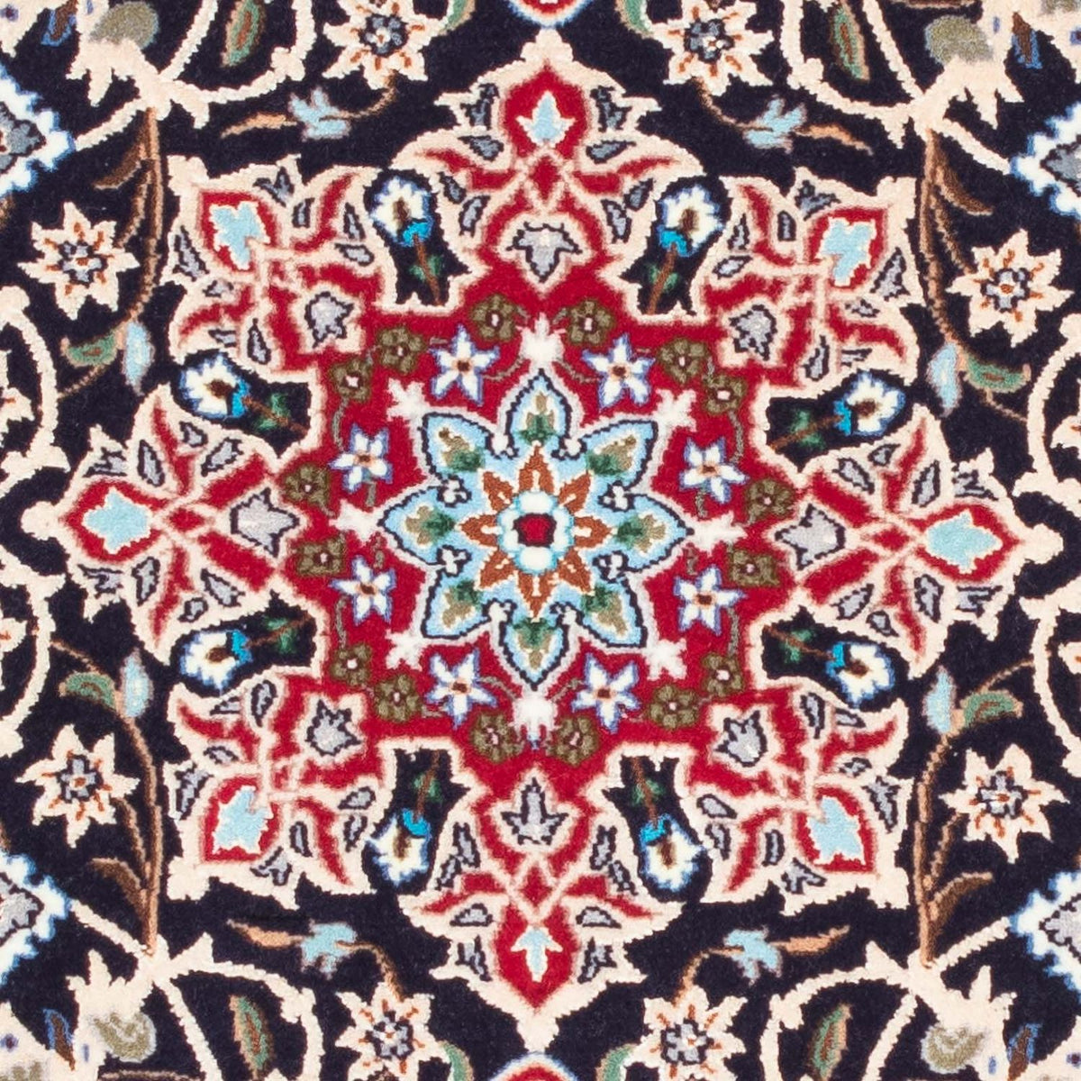 Persisk tæppe - Isfahan - Premium - 102 x 72 cm - rød