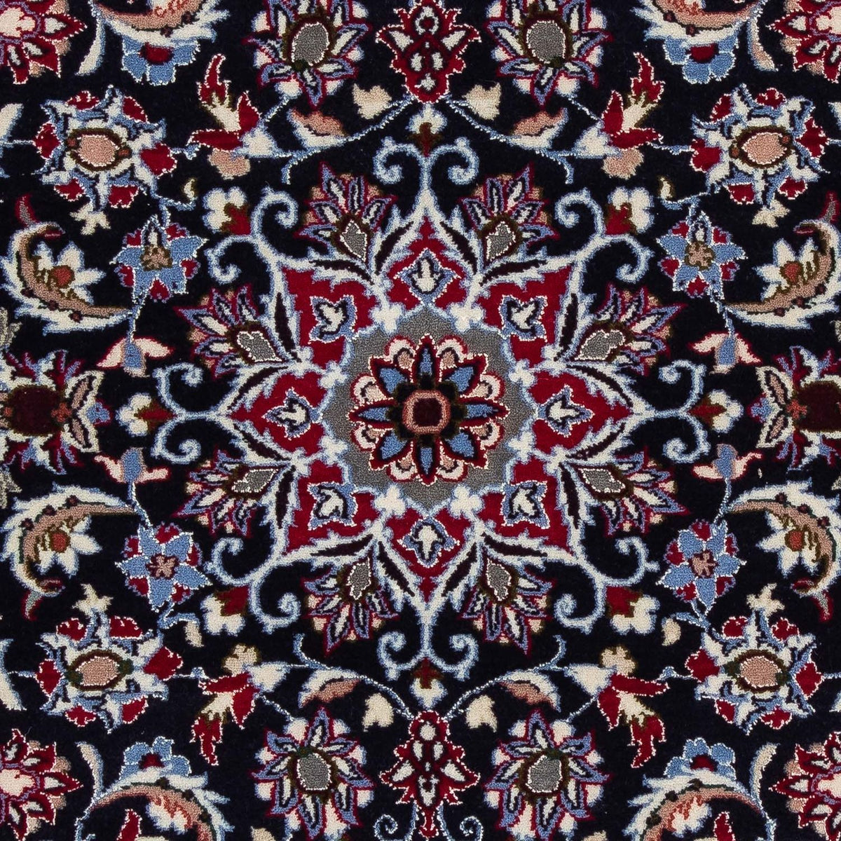 Persisk tæppe - Isfahan - Premium - 104 x 73 cm - mørkerød