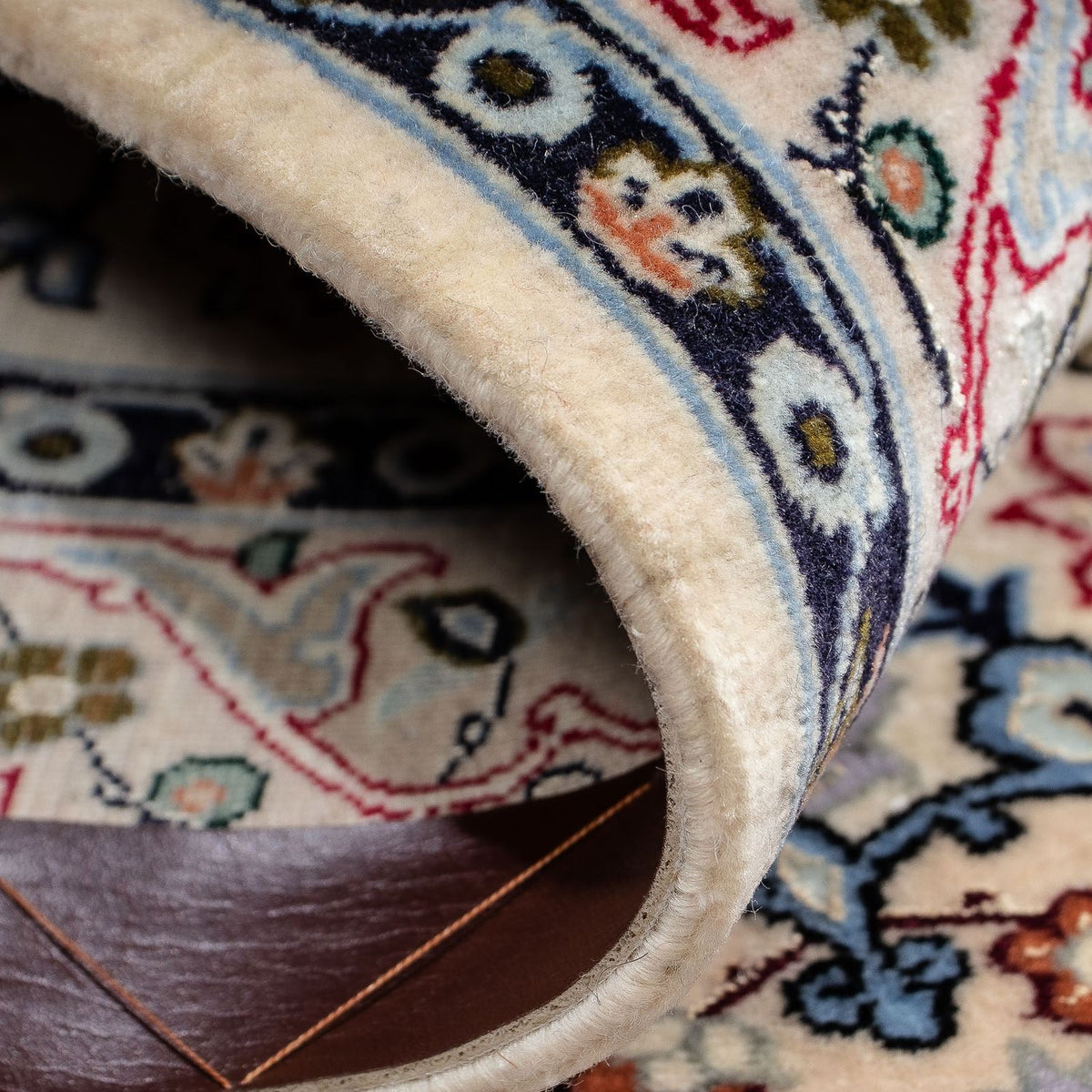 Persisk tæppe - Isfahan - Premium - 101 x 70 cm - beige
