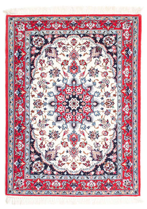 Persisk tæppe - Isfahan - Premium - 115 x 84 cm - rød