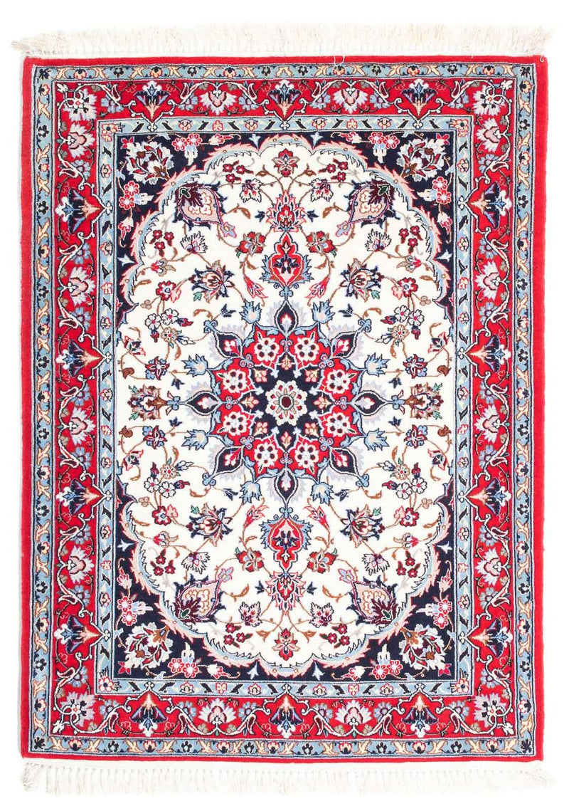 Persisk tæppe - Isfahan - Premium - 115 x 84 cm - rød