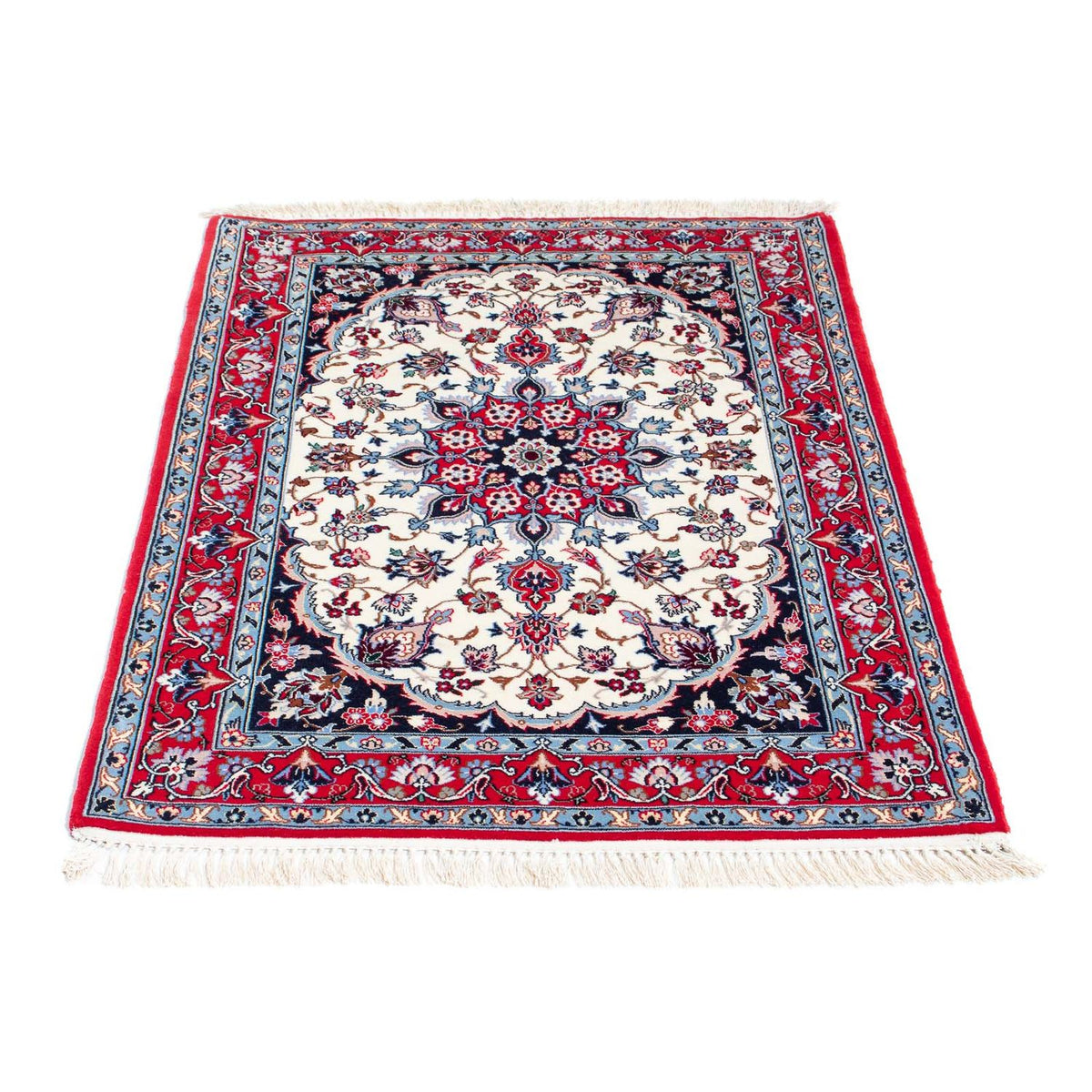 Persisk tæppe - Isfahan - Premium - 115 x 84 cm - rød