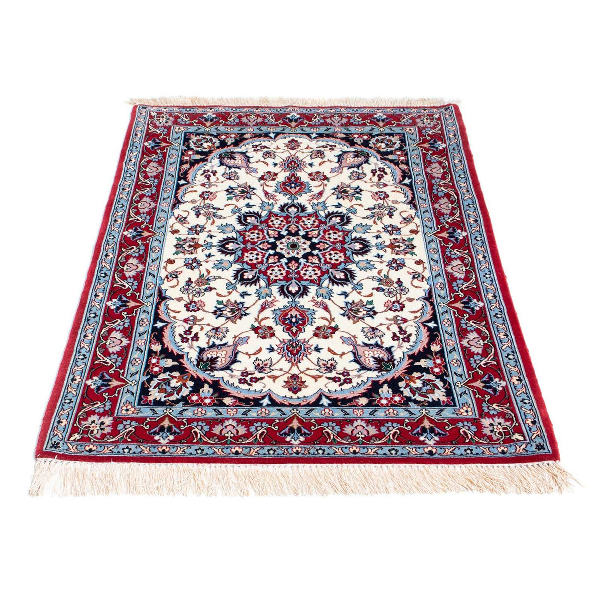 Persisk tæppe - Isfahan - Premium - 121 x 82 cm - beige