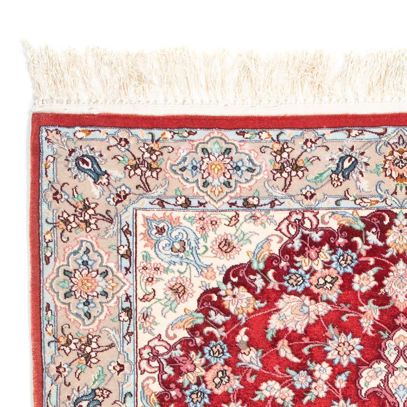 Persisk tæppe - Isfahan - Premium - 119 x 84 cm - rød
