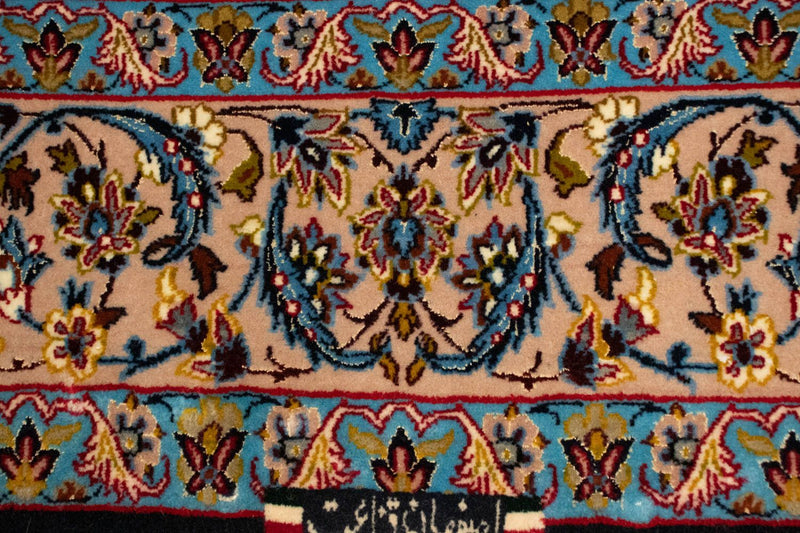 Persisk tæppe - Isfahan - Premium - 165 x 110 cm - sort