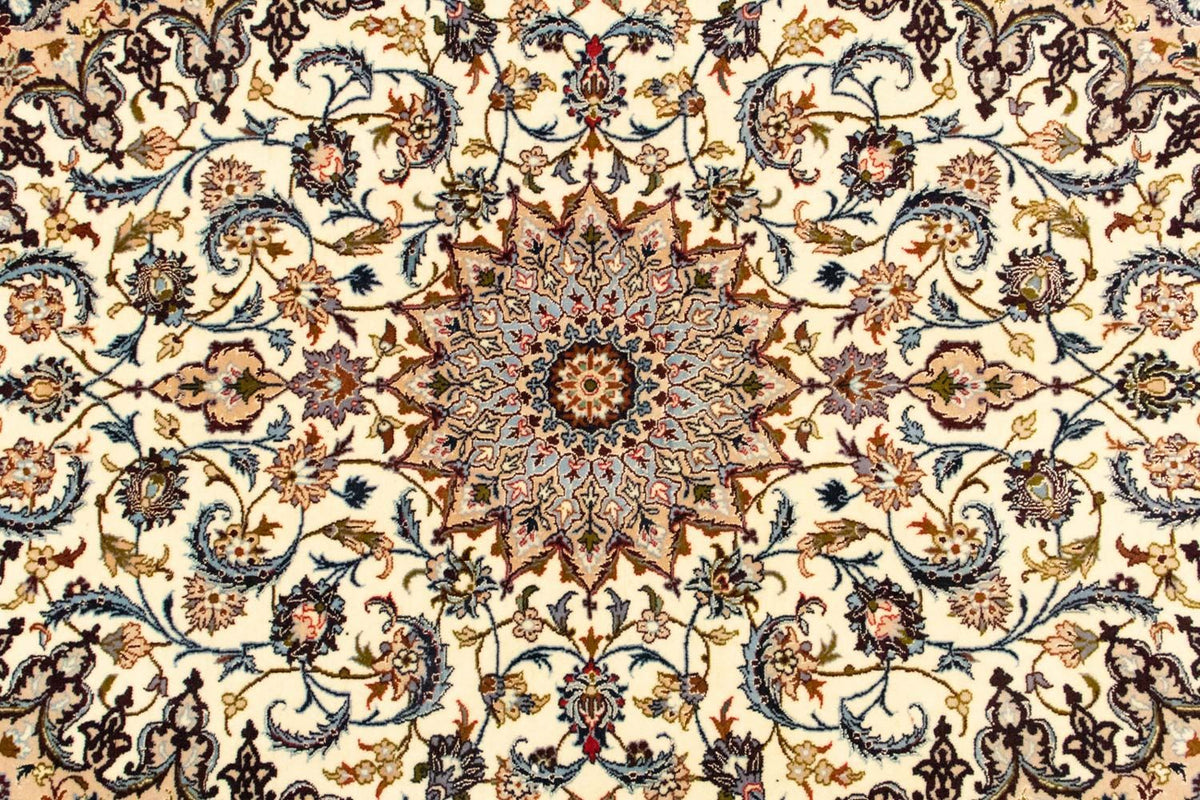 Persisk tæppe - Isfahan - Premium - 160 x 109 cm - beige