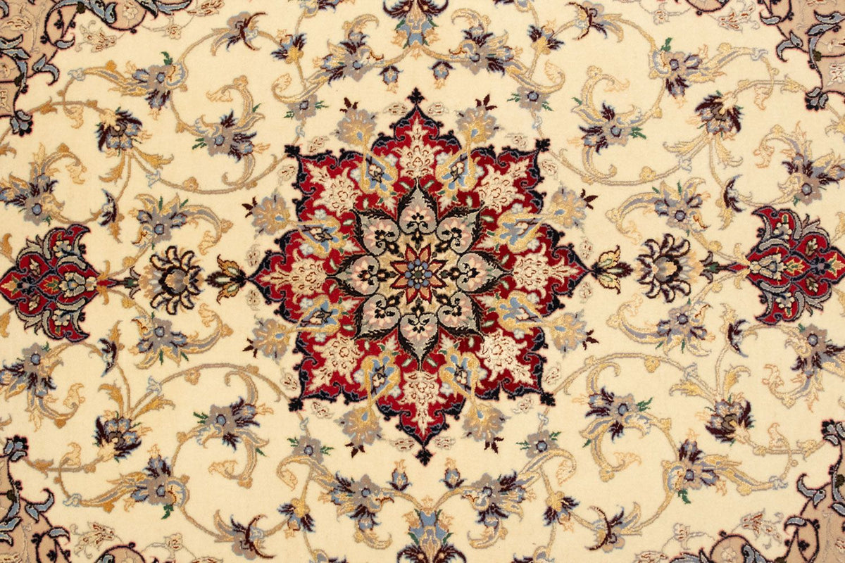 Persisk tæppe - Isfahan - Premium - 163 x 111 cm - beige
