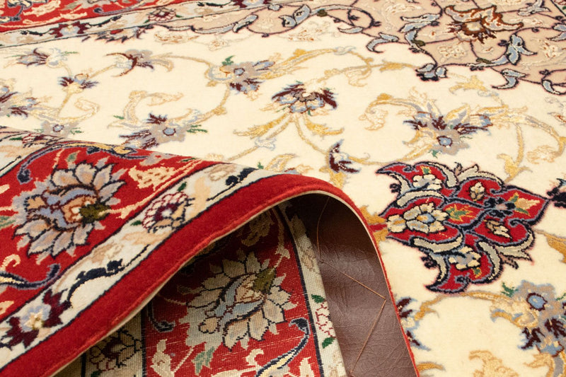 Persisk tæppe - Isfahan - Premium - 163 x 111 cm - beige