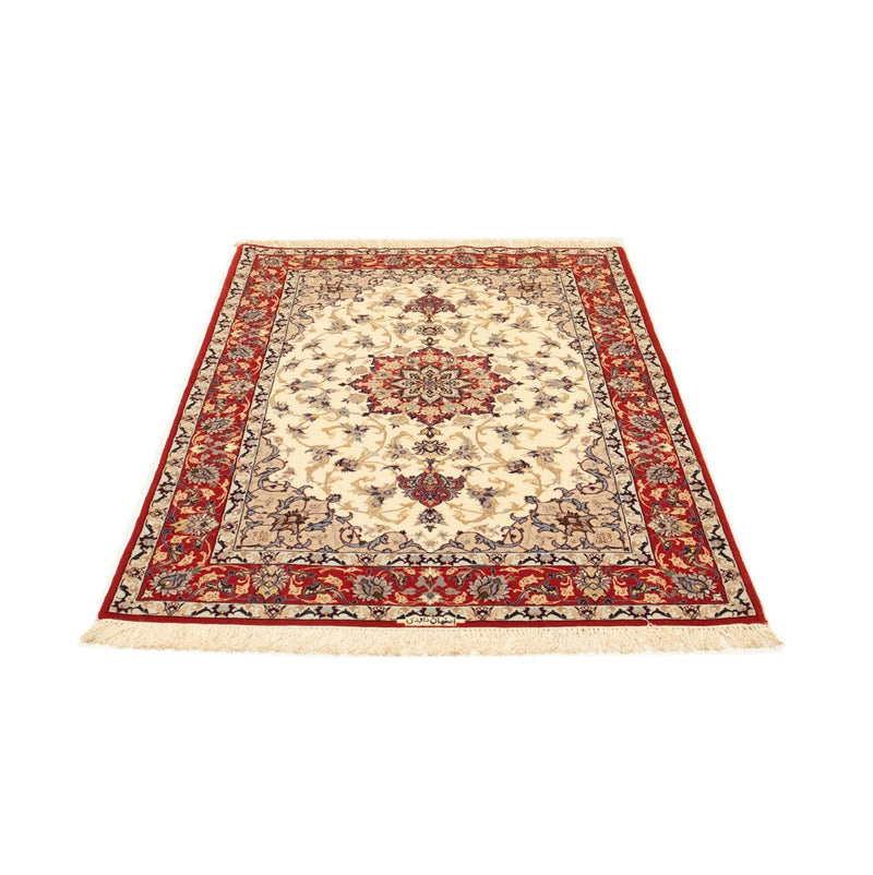 Persisk tæppe - Isfahan - Premium - 163 x 111 cm - beige