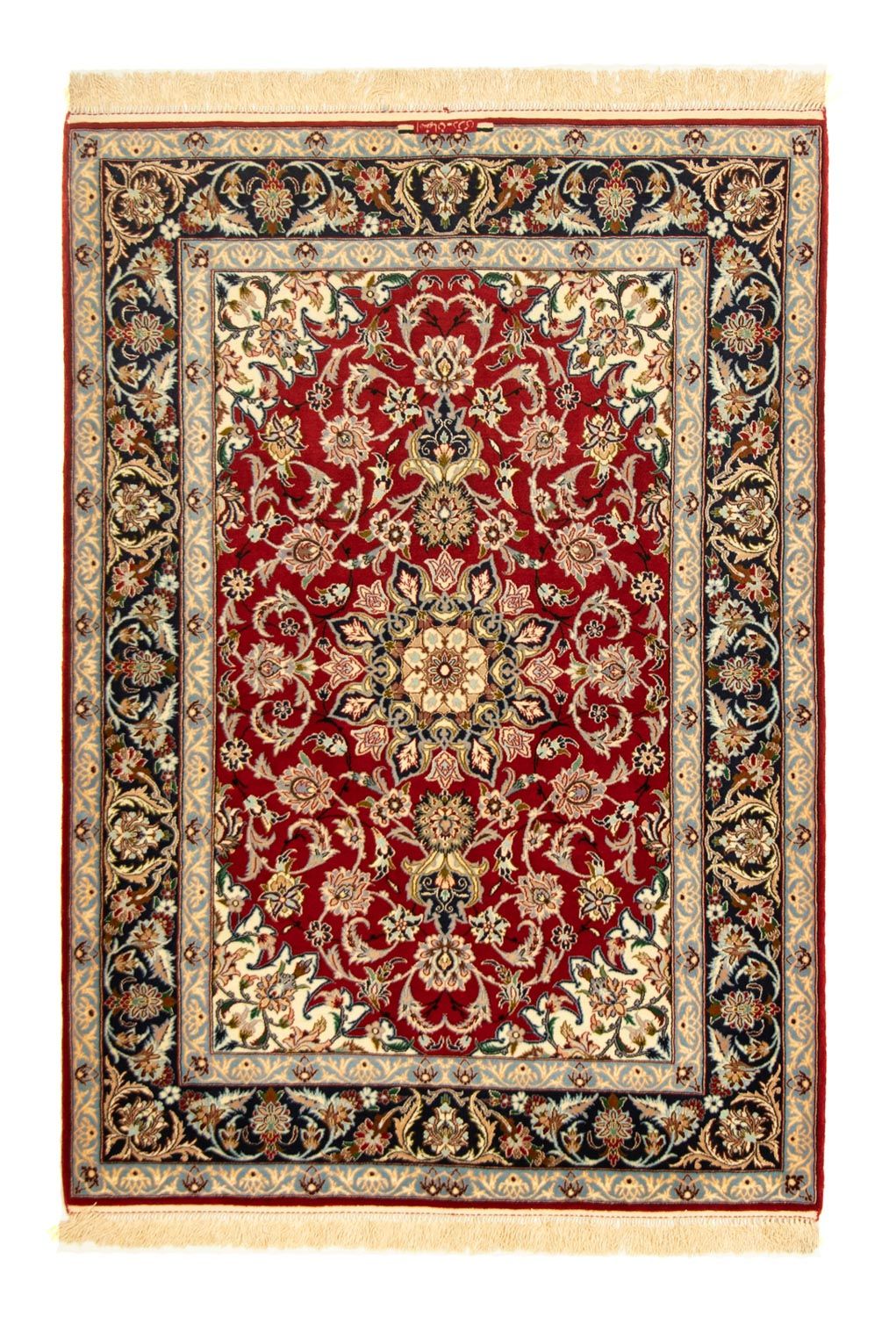 Persisk tæppe - Isfahan - Premium - 162 x 111 cm - rød